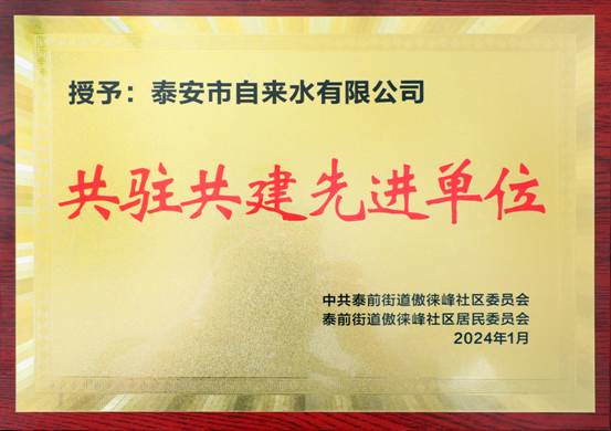 3.5泰安市自來水有限公司榮獲“共駐共建先進單位”榮譽稱號.jpg